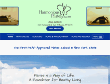 Tablet Screenshot of harmoniouspilates.com